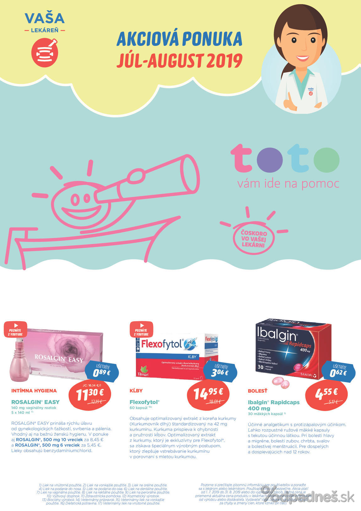 1. stránka Vaša lekáreň letáku