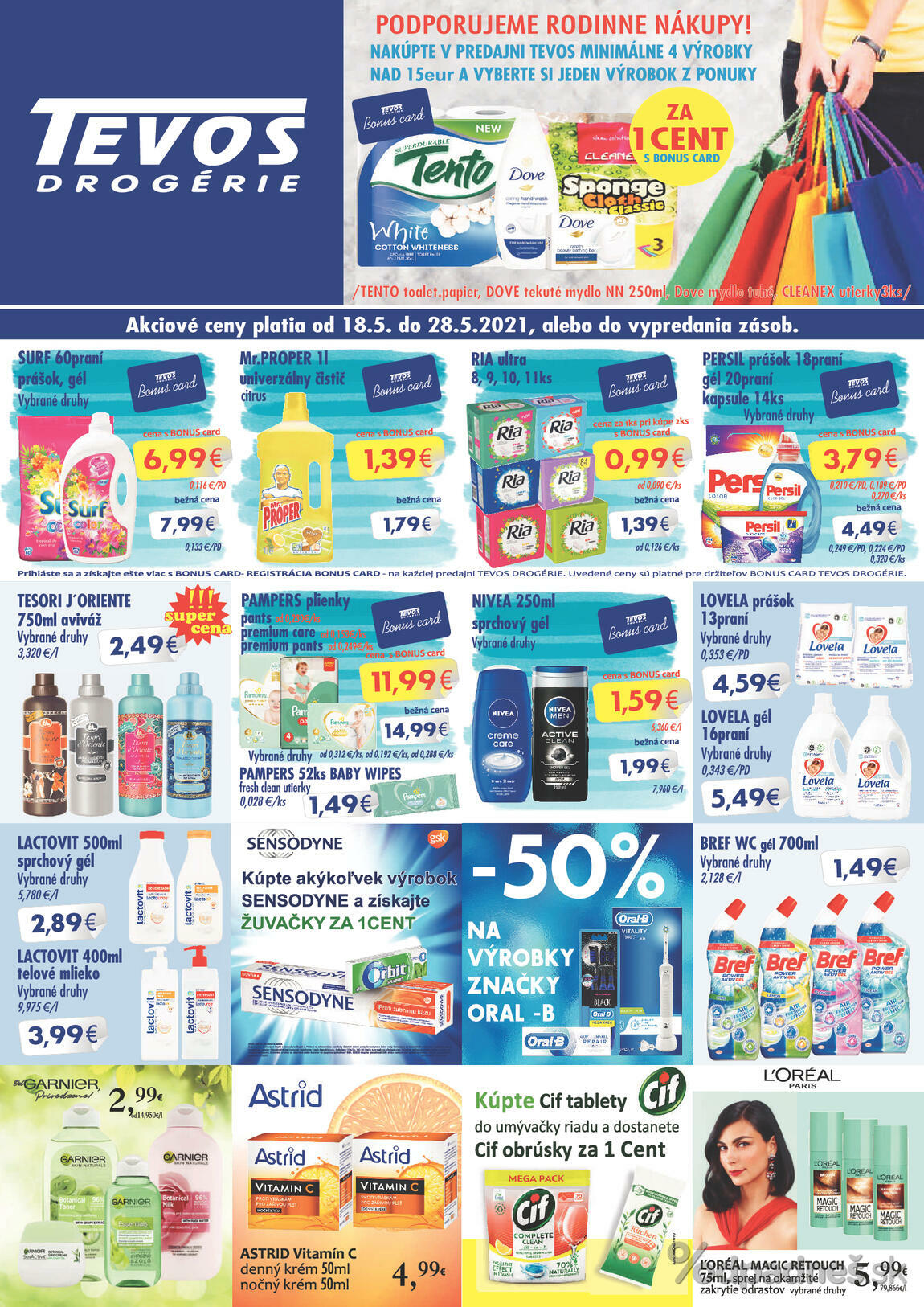 1. stránka Tribyt letáku