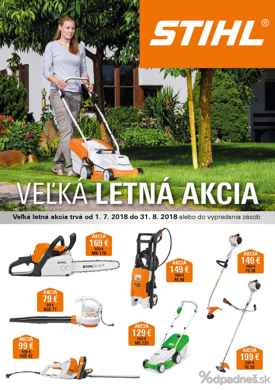 1. stránka Stihl letáku