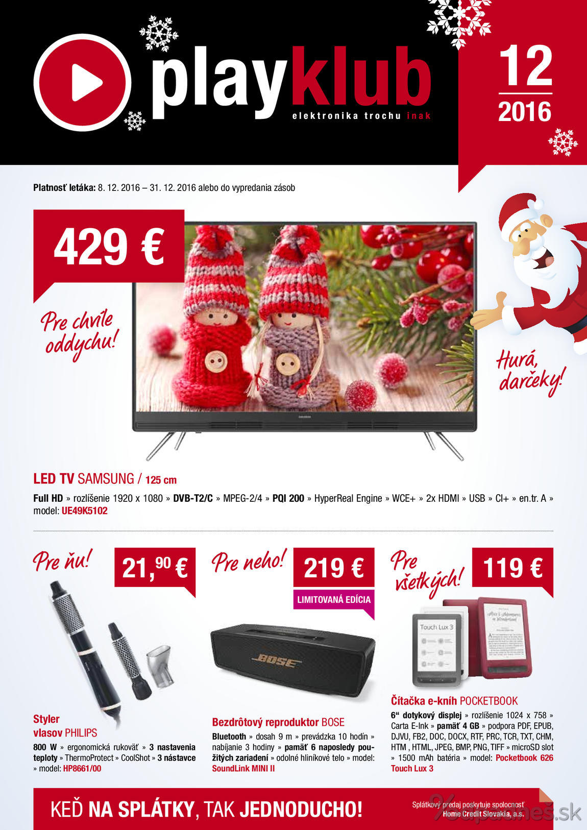 1. stránka Playklub letáku