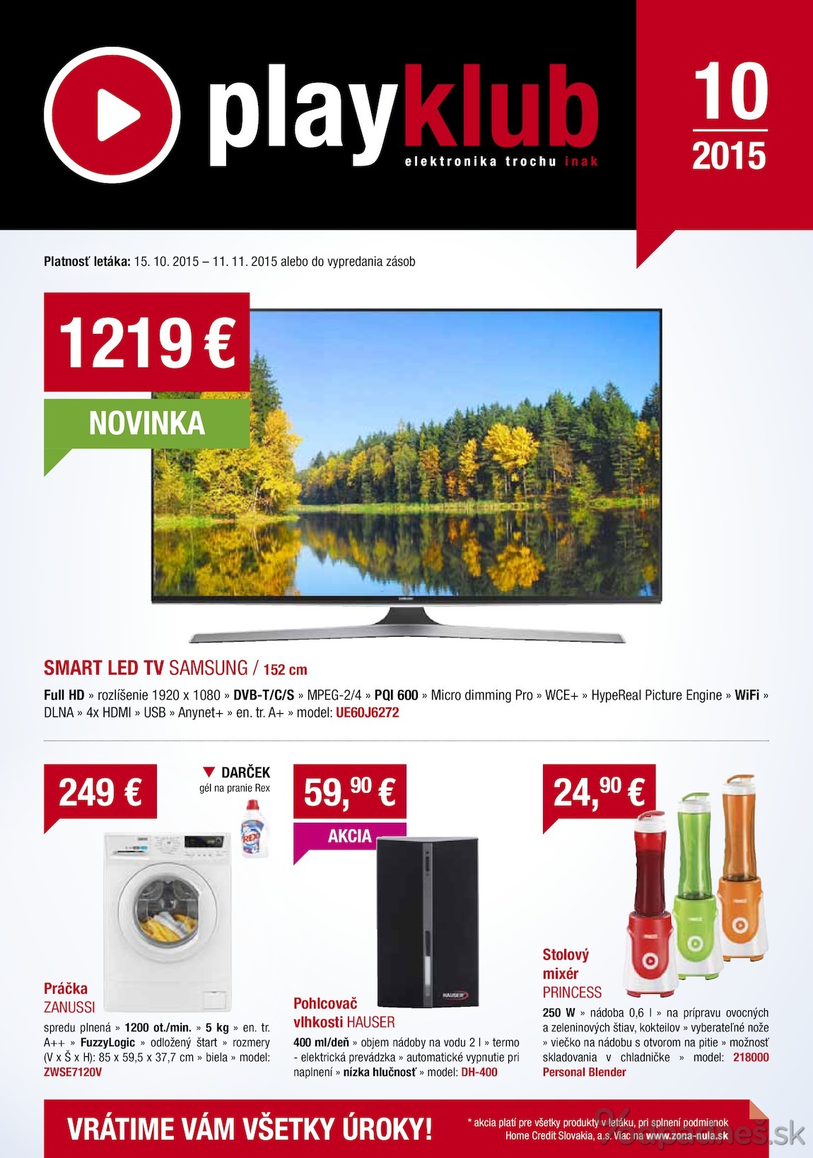 1. stránka Playklub letáku