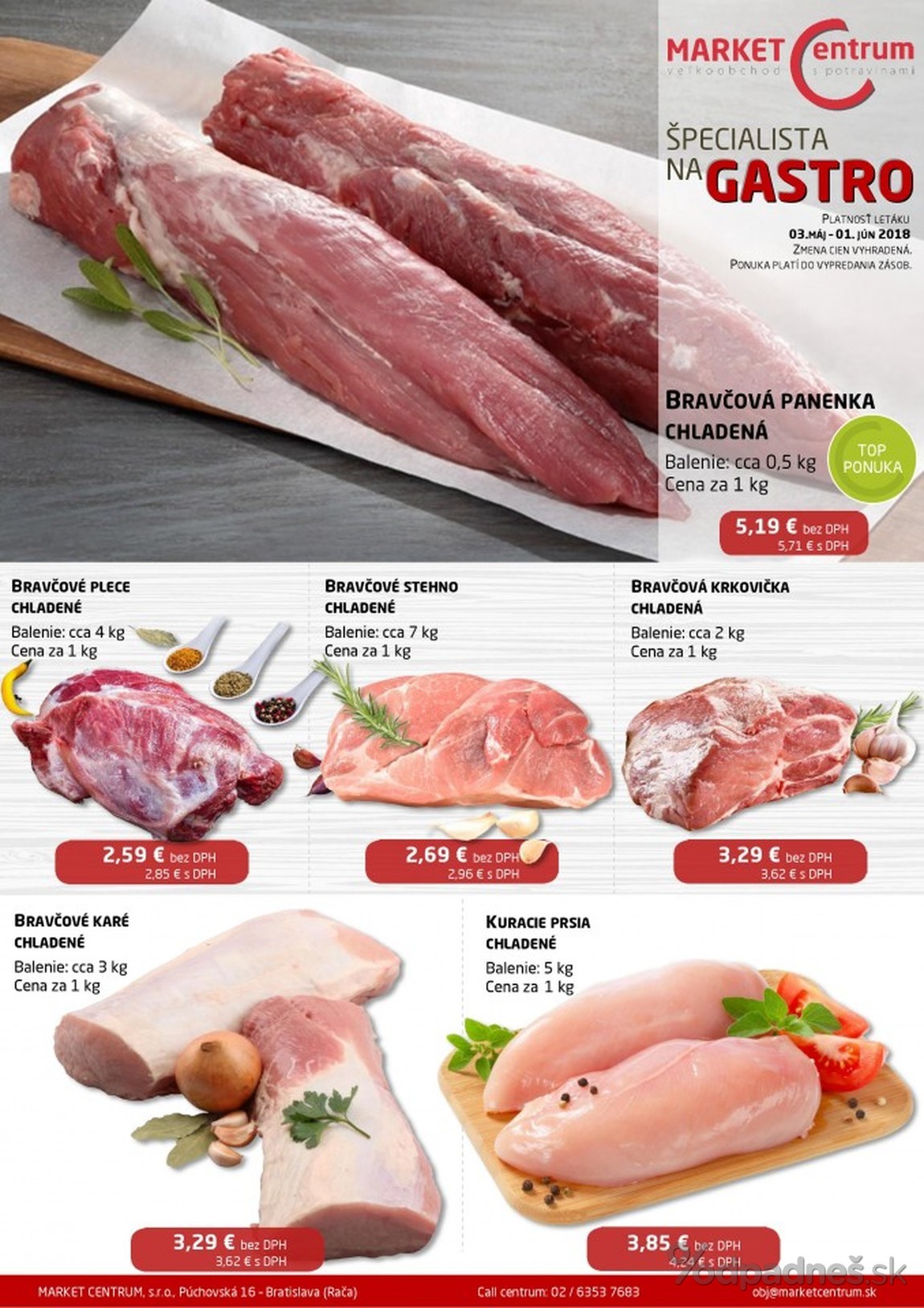 1. stránka MARKET Centrum letáku