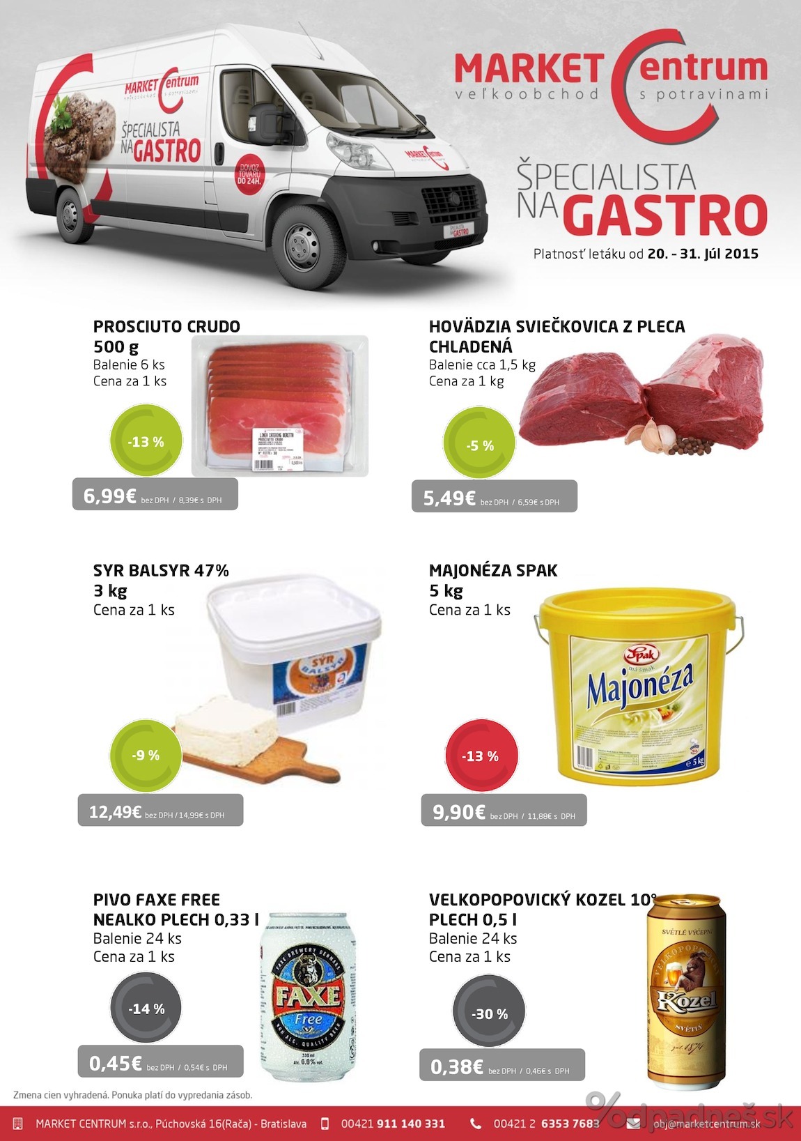 1. stránka MARKET Centrum letáku