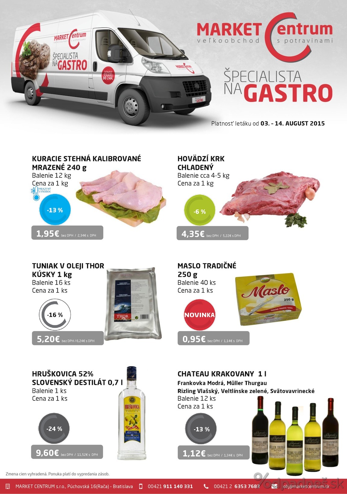 1. stránka MARKET Centrum letáku