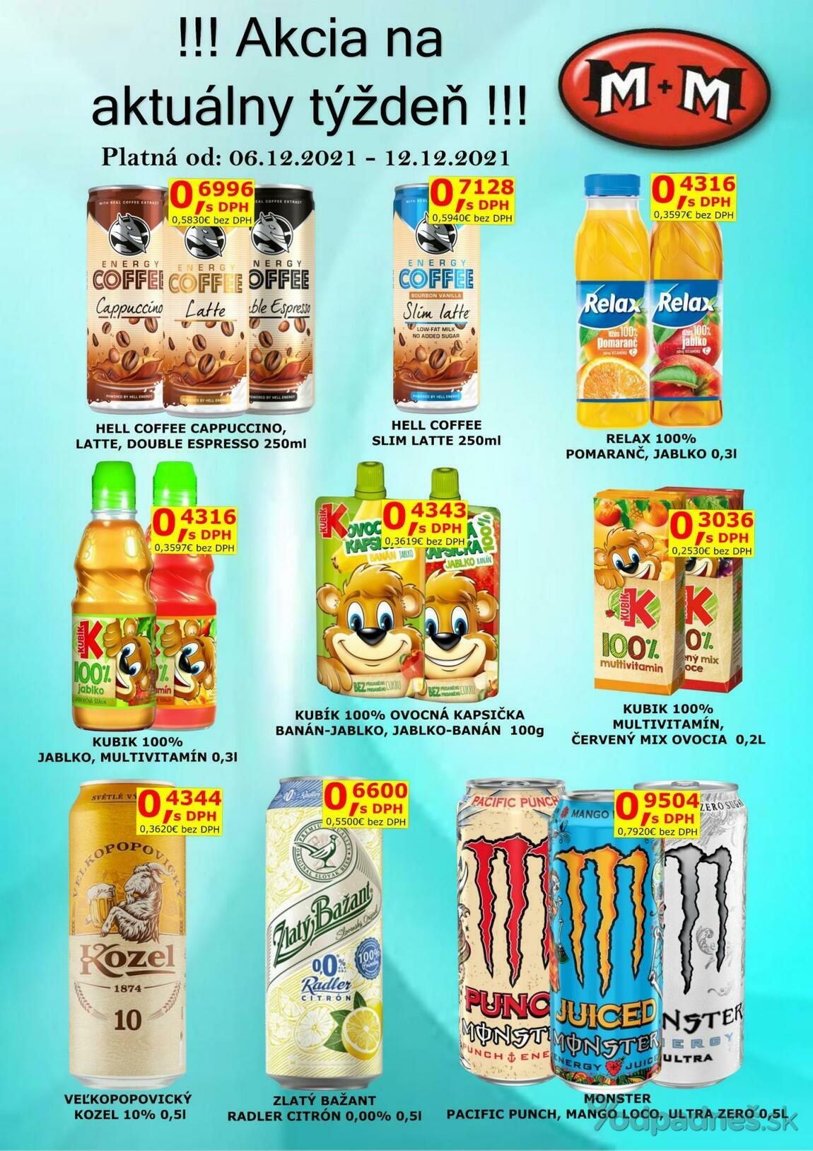 1. stránka M + M letáku