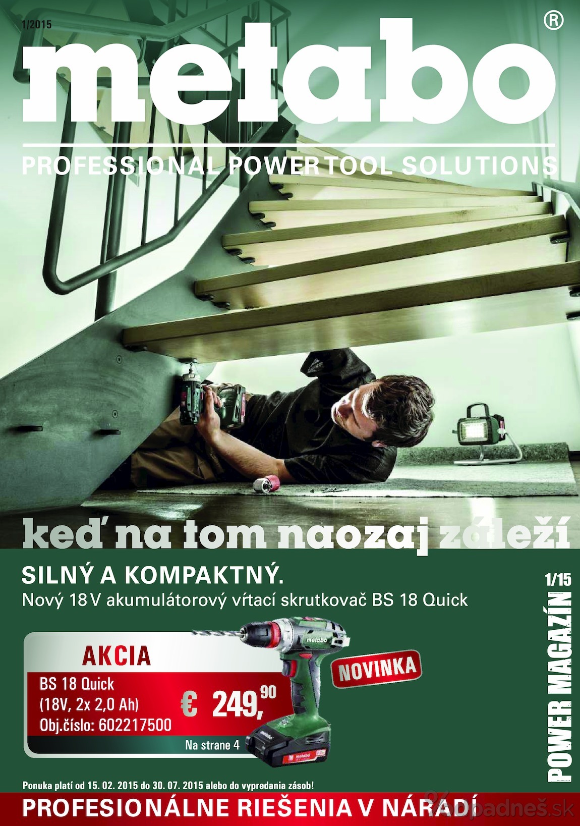 1. stránka Metabo letáku