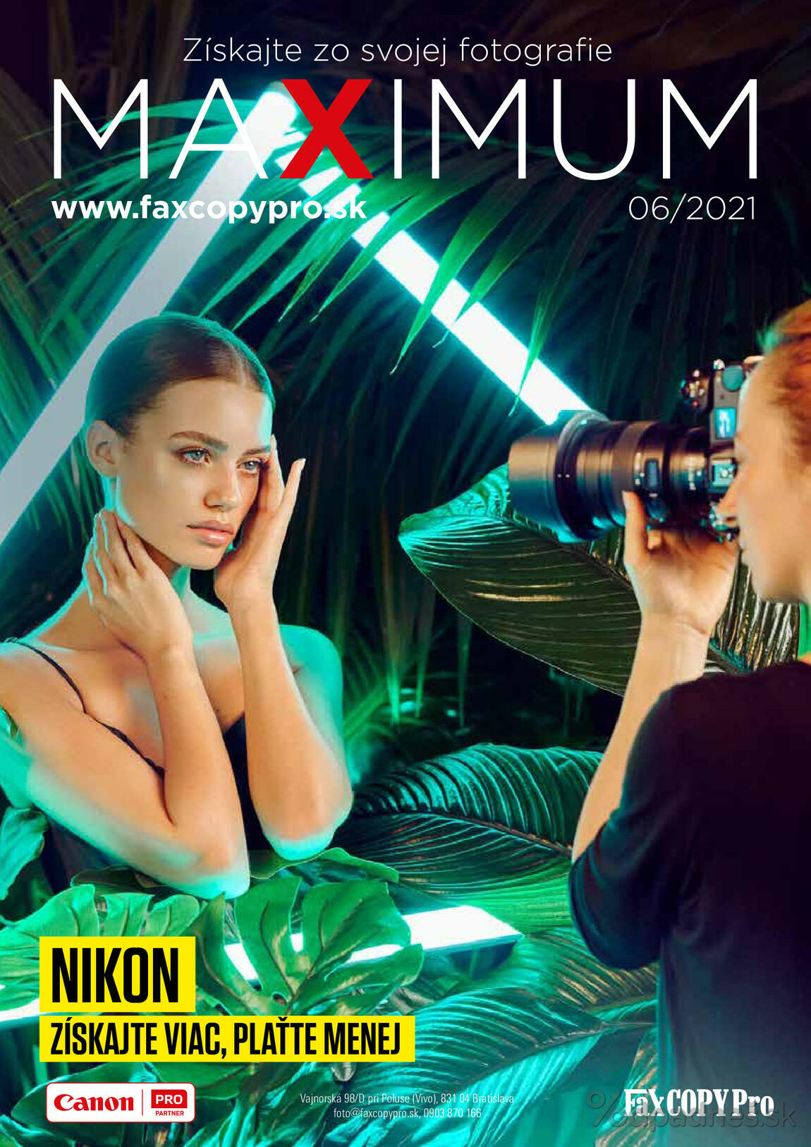 1. stránka Faxcopy letáku