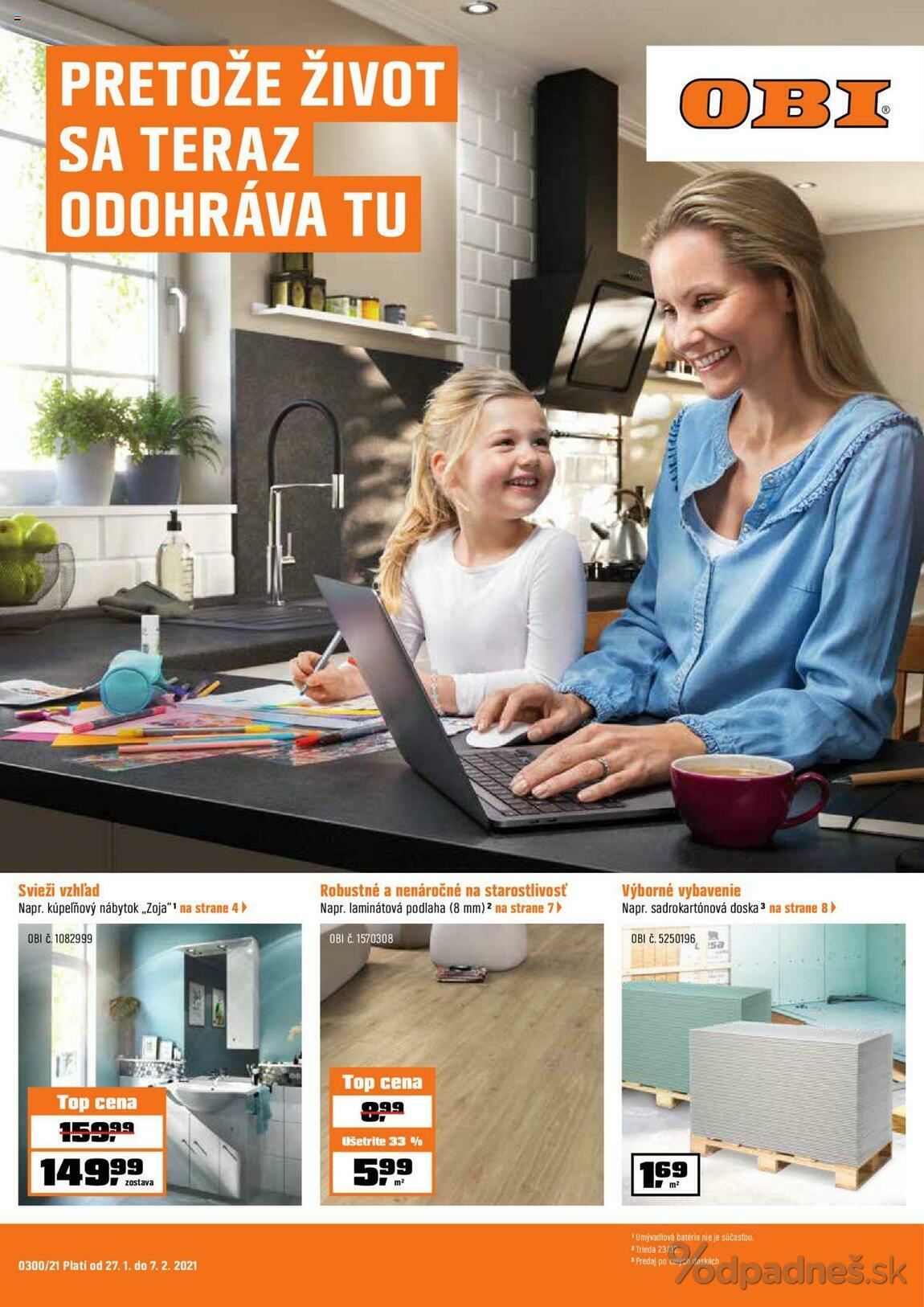 1. stránka OBI letáku