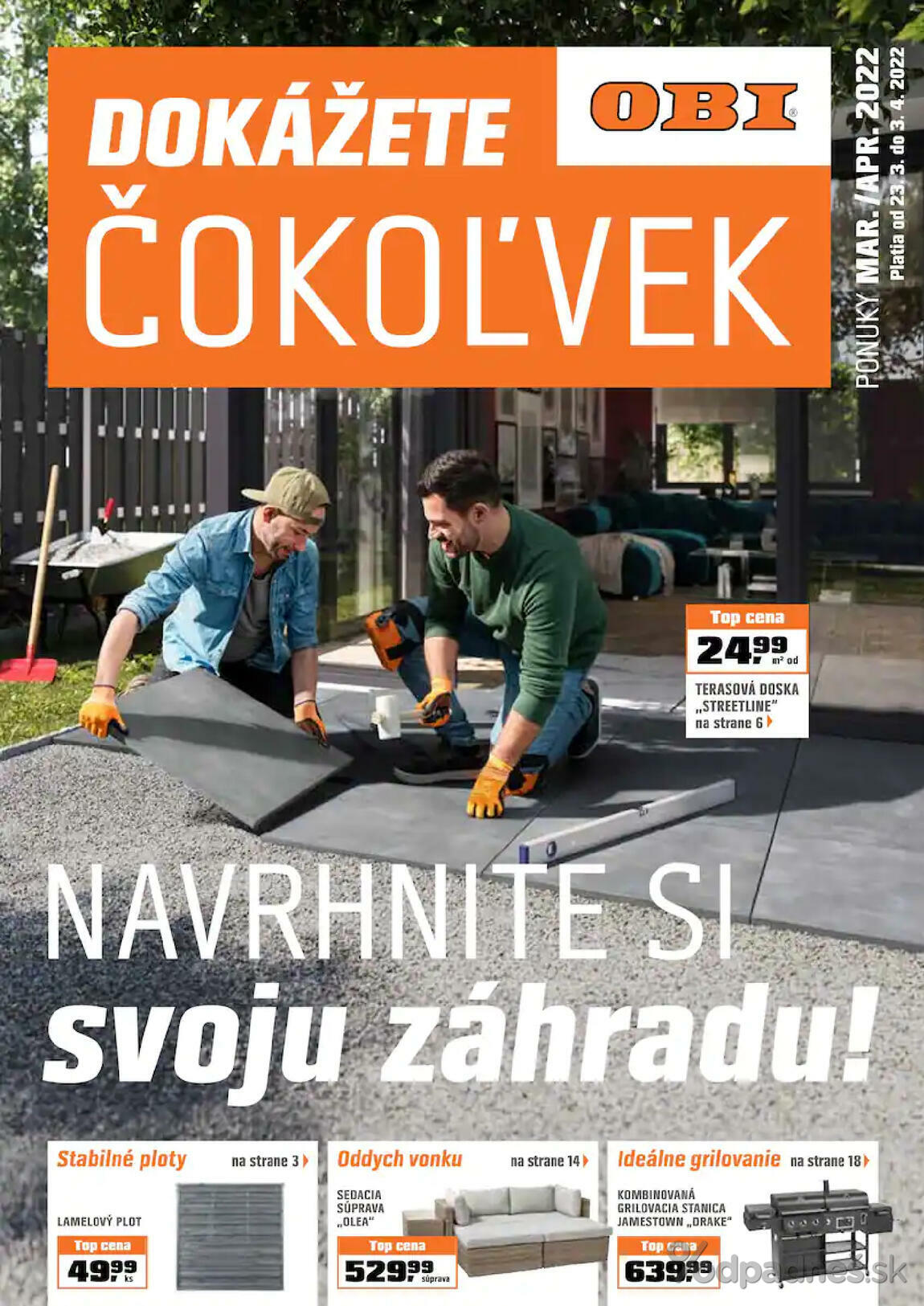 1. stránka OBI letáku