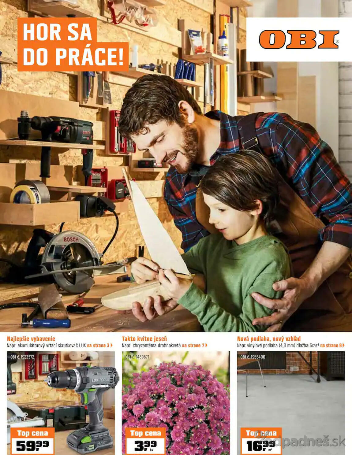 1. stránka OBI letáku