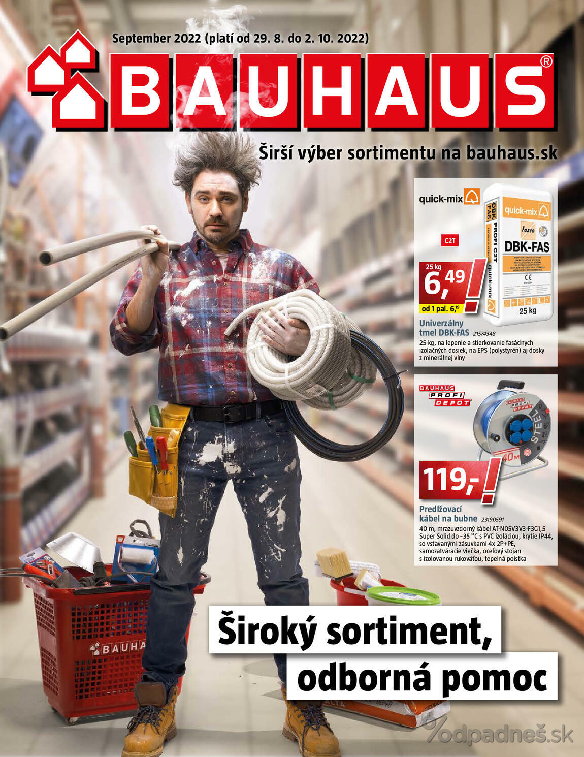 1. stránka BAUHAUS letáku