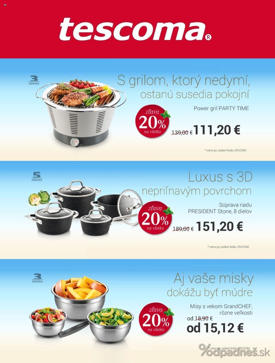 1. stránka Tescoma letáku