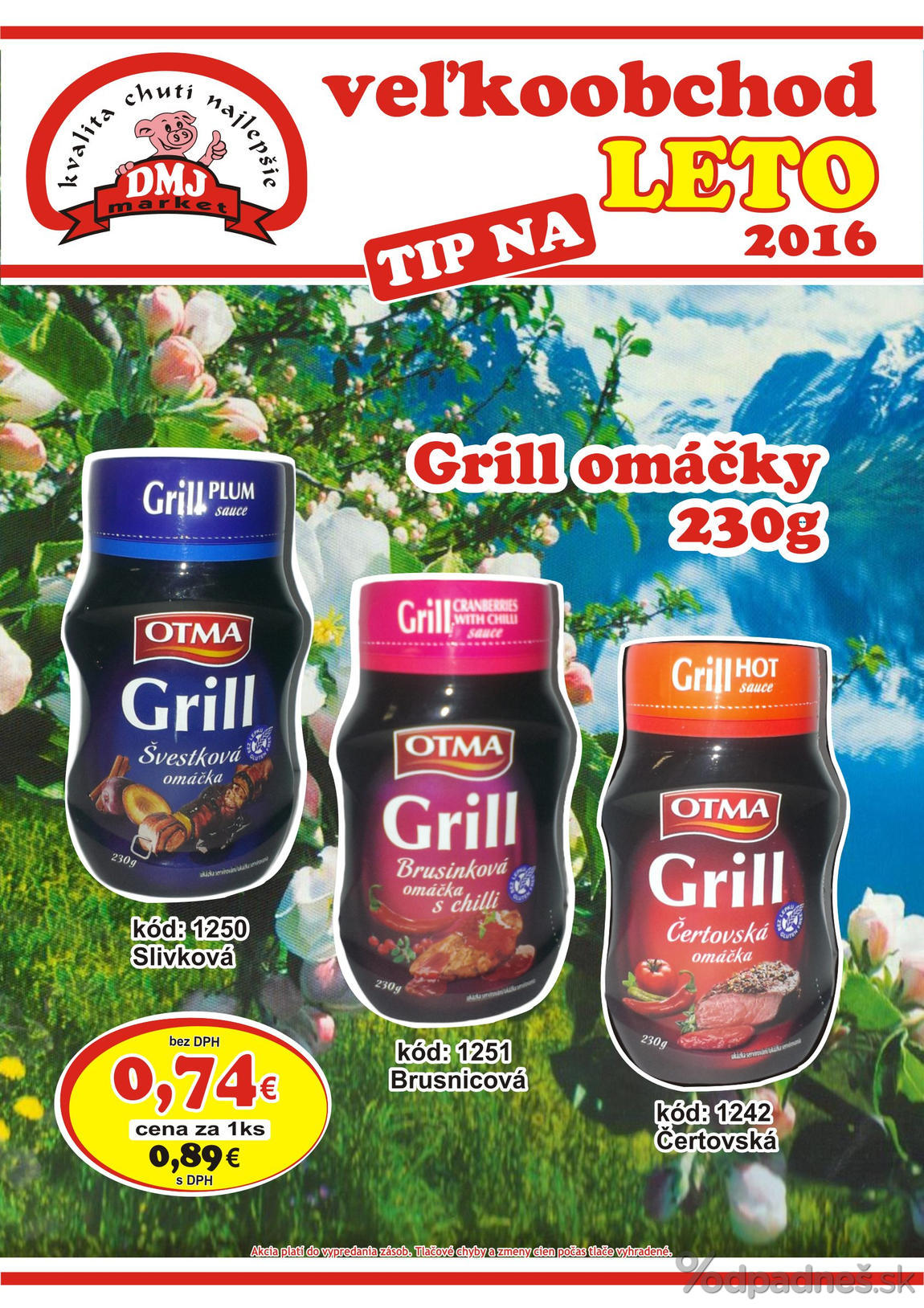 1. stránka DMJ market letáku