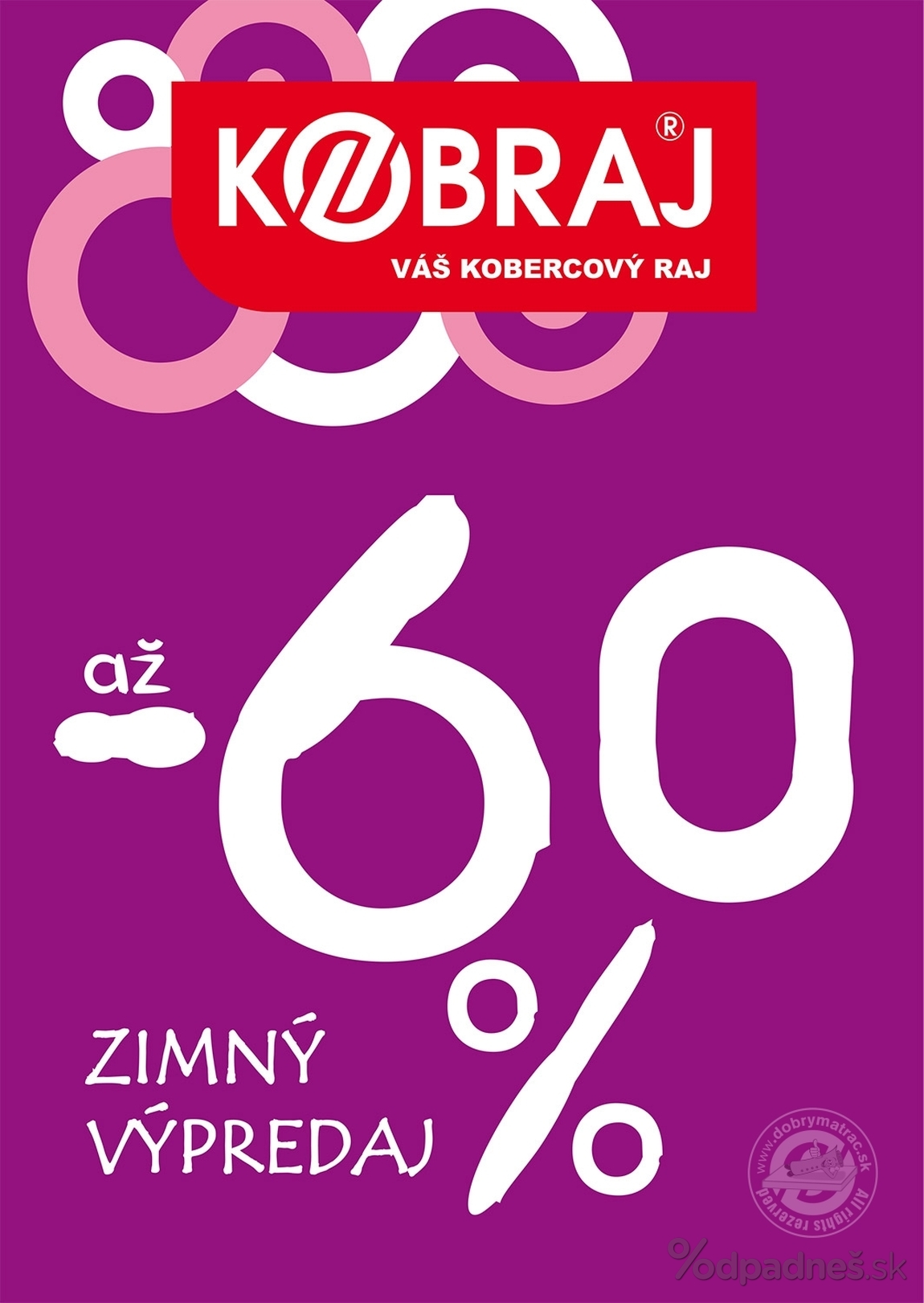 1. stránka Dobrýmatrac.sk letáku