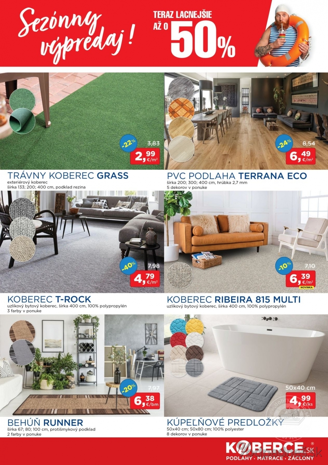 1. stránka Dobrýmatrac.sk letáku