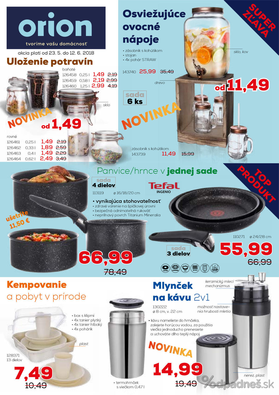 1. stránka Orion letáku