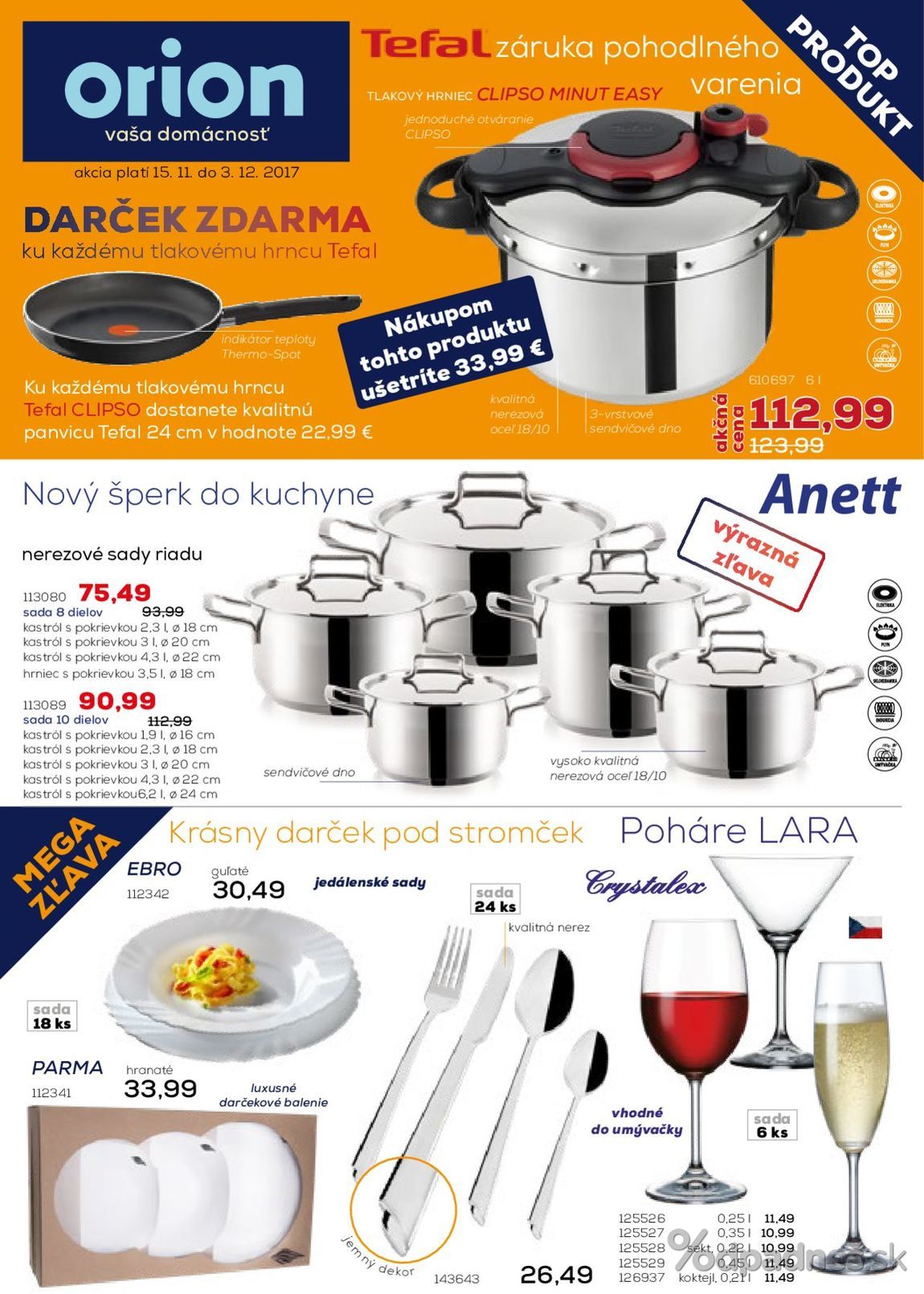 1. stránka Orion letáku