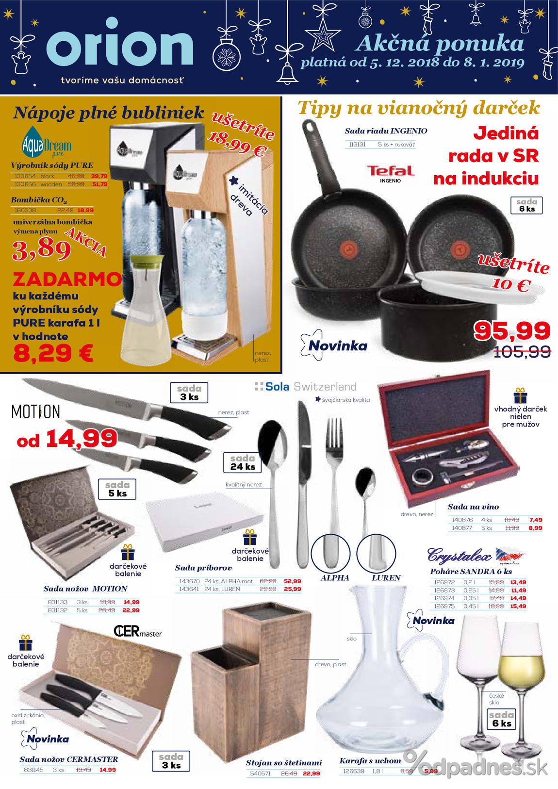 1. stránka Orion letáku