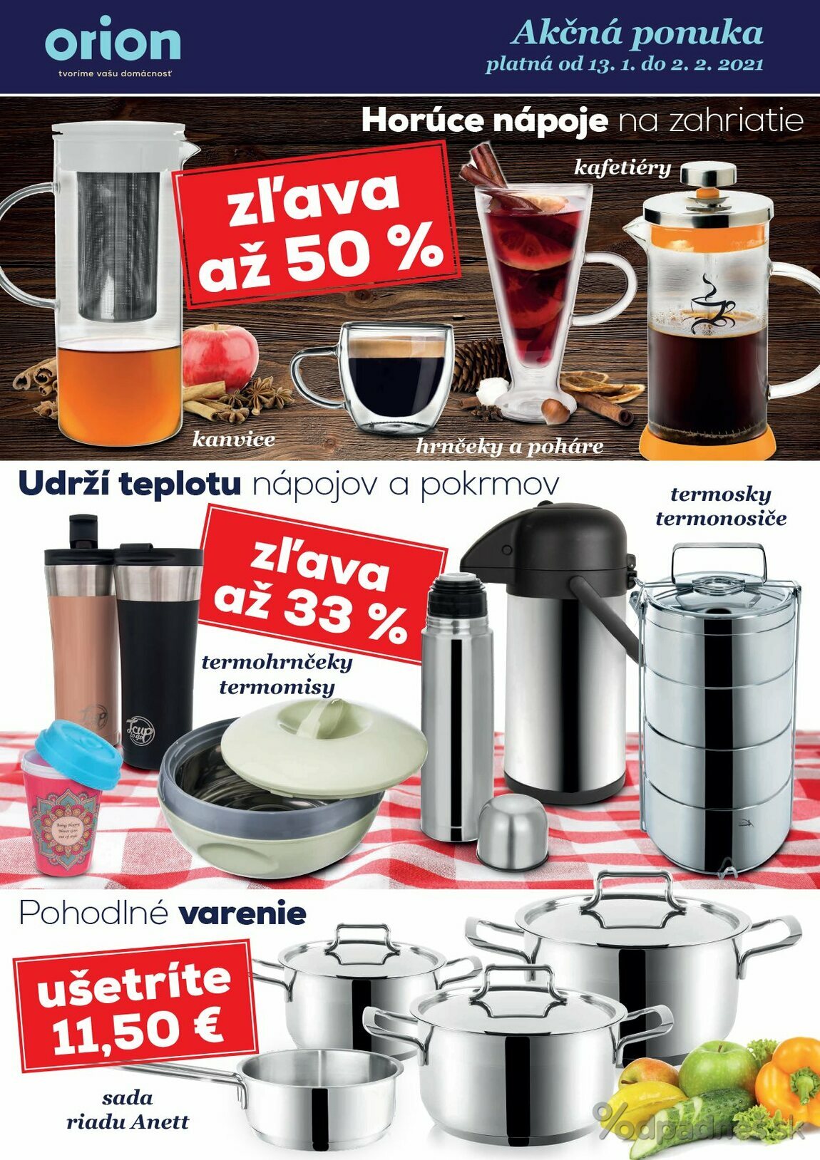 1. stránka Orion letáku