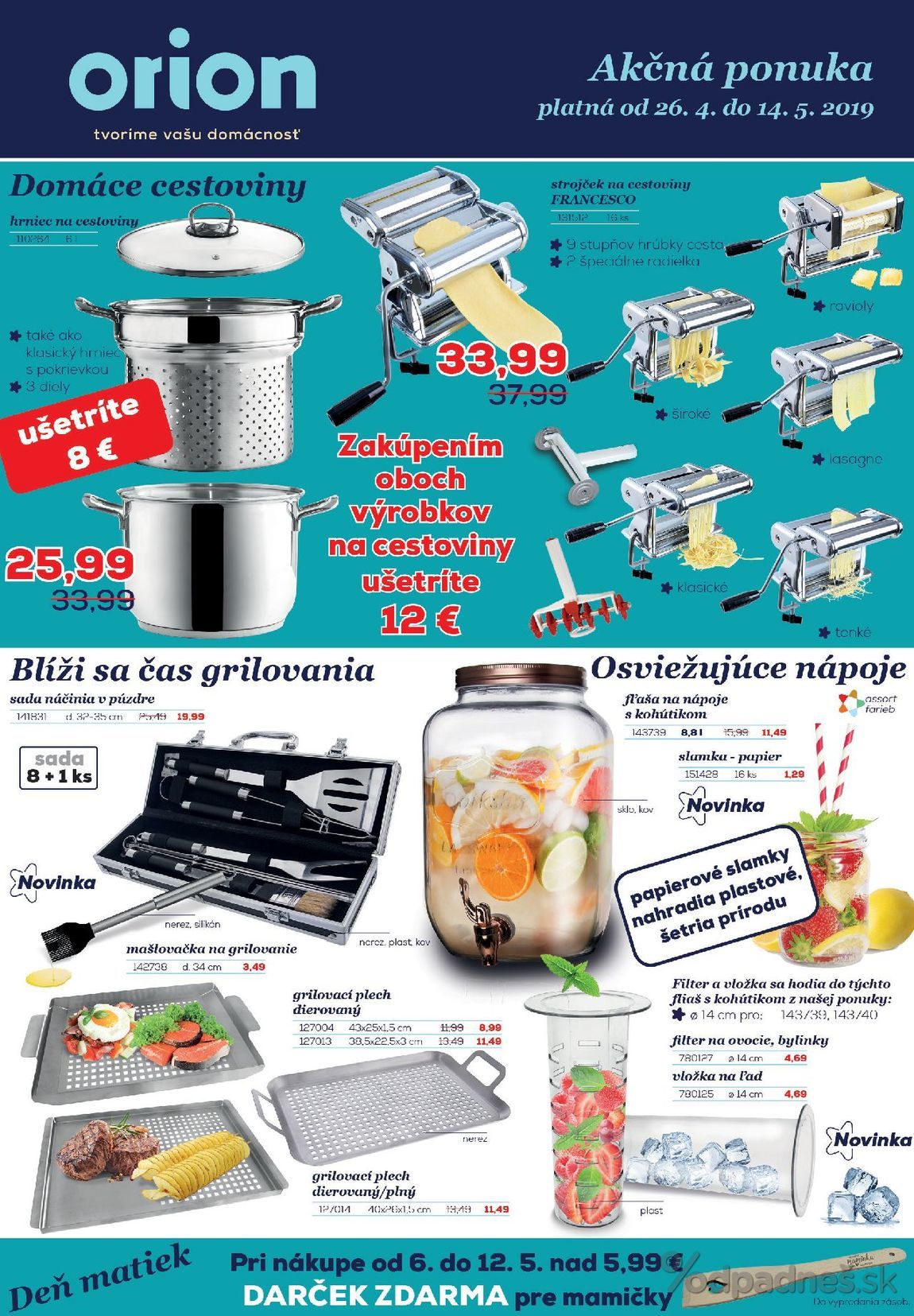 1. stránka Orion letáku
